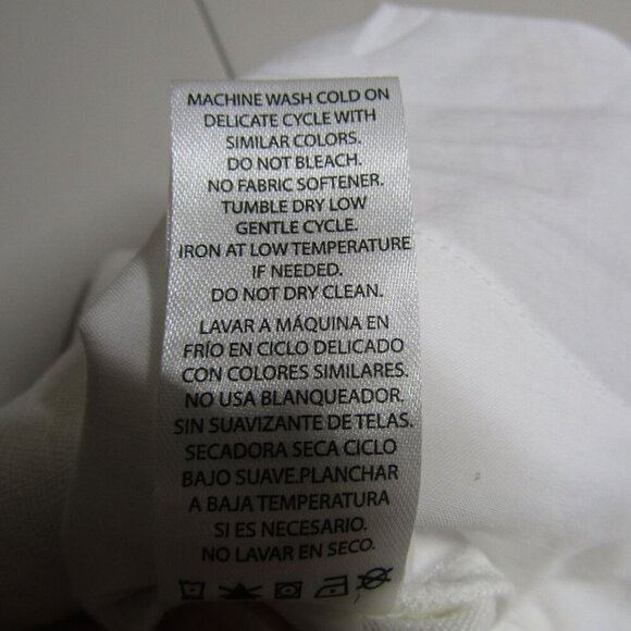 Wildfox Odessa NWT M LINEN BLEND Tailored Shorts Coastal White Cuffed Resort - Picture 8 of 11